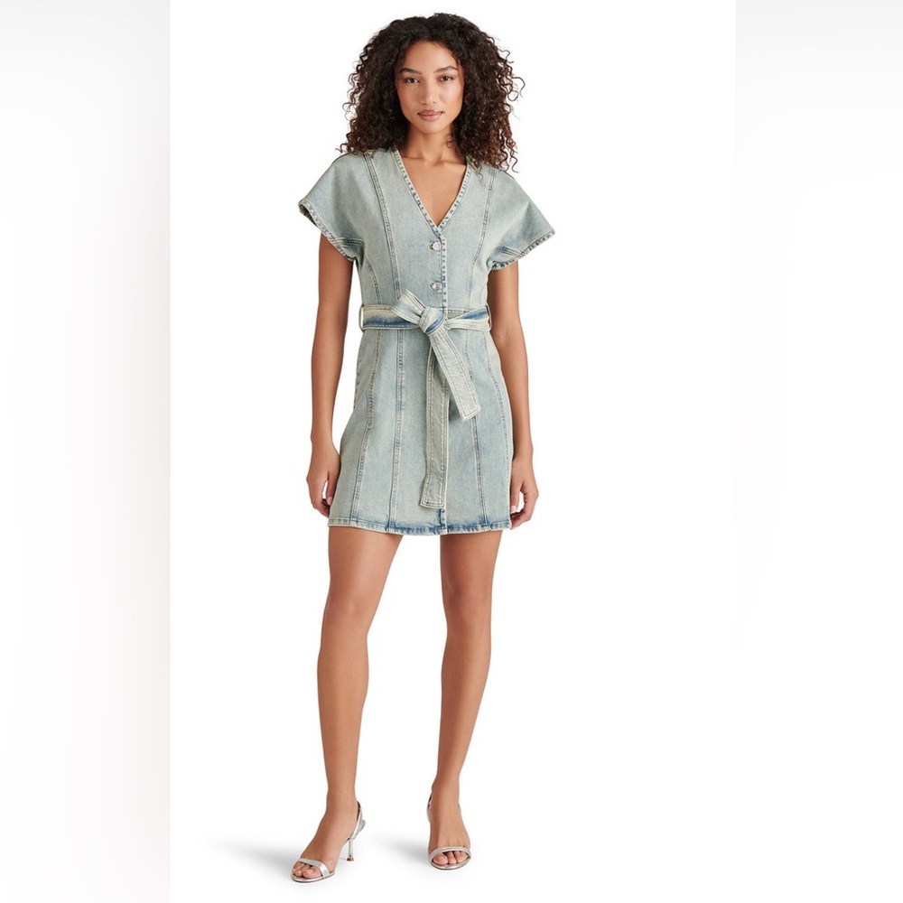 Steve Madden Joelle Light Blue Denim Dress NWT